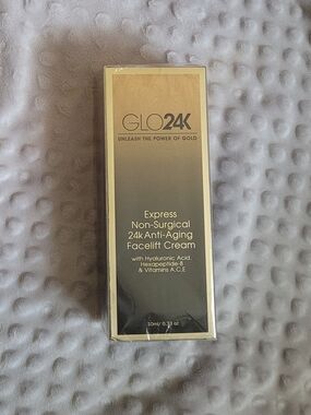 GLO24K 24K Gold Anti-Aging Face Cream 10ml New Sealed